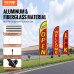 Reklamna zastava na jarbolu za isticanje lokala ispred trgovine, perjasta zastava, komplet Reklamna zastava na jarbolu za isticanje lokala ispred trgovine, perjasta zastava, komplet