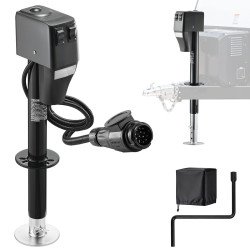 Potporna noga za prikolicu za autoservis, nosivost 2268 kg, 12 V, na struju Potporna noga za prikolicu za autoservis, nosivost 2268 kg, 12 V, na struju