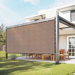 Sunčano jedro / tenda za sjenu, 2,44 × 3,66 m (8,9 m²), 90 % zasjene, 140 g/m², smeđa Sunčano jedro / tenda za sjenu, 2,44 × 3,66 m (8,9 m²), 90 % zasjene, 140 g/m², smeđa
