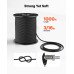 Paracord najlonsko uže 4,7 mm × 305 m, 7-nitna jezgra, lomna sila 295 kg, crno