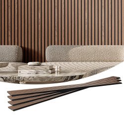 Akustički zidni paneli s letvicama za prigušenje odjeka i buke, od drva, 20 × 239 cm (2) Akustički zidni paneli s letvicama za prigušenje odjeka i buke, od drva, 20 × 239 cm (2)