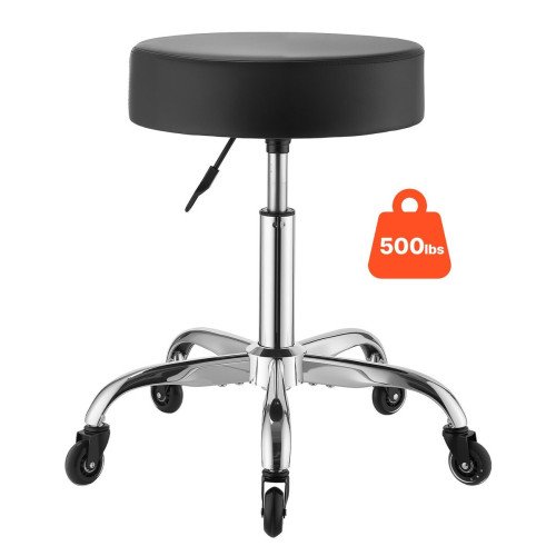 Okretni tabure na kotačima za salon, ordinaciju i radionicu, podesive visine, nosivost 226 kg