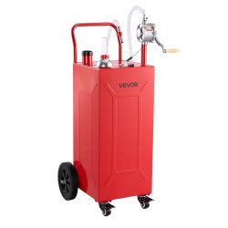 Kolica sa spremnikom za pretakanje goriva, 113,6 L, ručna pumpa, 4 kotača, crvena Kolica sa spremnikom za pretakanje goriva, 113,6 L, ručna pumpa, 4 kotača, crvena