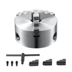 Stezna glava za tokarilicu za radionicu, 3 čeljusti, raspon 3,5–160 mm, reverzibilne Stezna glava za tokarilicu za radionicu, 3 čeljusti, raspon 3,5–160 mm, reverzibilne