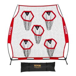 Mreža za trening bacanja, prijenosno, 183 × 183 cm (2) Mreža za trening bacanja, prijenosno, 183 × 183 cm (2)
