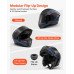 Modularna motociklistička kaciga s preklopnom bradom i dvostrukim vizirom, M (glava 57–58 cm) Modularna motociklistička kaciga s preklopnom bradom i dvostrukim vizirom, M (glava 57–58 cm)