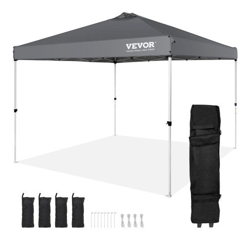 Sklopivi šator-paviljon 3 × 3 m s vodootpornom tkaninom 250D, visina do 270 cm Sklopivi šator-paviljon 3 × 3 m s vodootpornom tkaninom 250D, visina do 270 cm