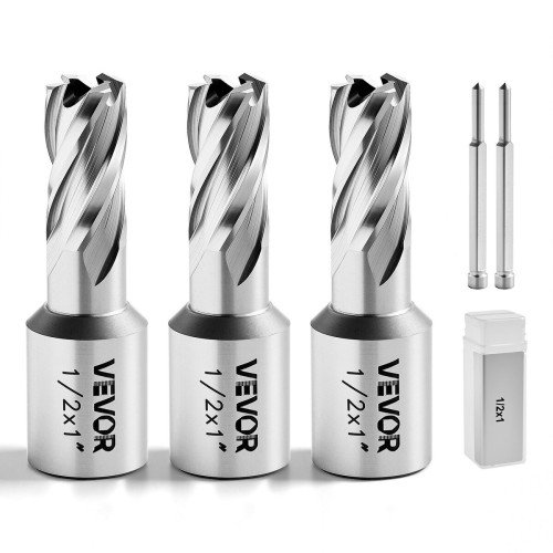 Set od 3 prstenasta glodala Ø 12,7 mm, dubina reza 25,4 mm, Weldon prihvat 19 mm Set od 3 prstenasta glodala Ø 12,7 mm, dubina reza 25,4 mm, Weldon prihvat 19 mm