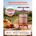 Ručna preša za voće i grožđe s košarom od bukve, 18 L, s 2 filtarske vreće