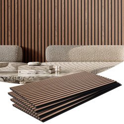Akustički zidni paneli s letvicama za prigušenje odjeka i buke, od drva, 60 × 119 cm (3) Akustički zidni paneli s letvicama za prigušenje odjeka i buke, od drva, 60 × 119 cm (3)