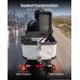 Kofer za motocikl na stražnji nosač, 55 L, aluminij, IP55, s bravom i dva ključa