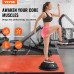 Polukugla za balans i trening snage Ø 58 cm, nosivost 300 kg, s elastičnim trakama i pumpom Polukugla za balans i trening snage Ø 58 cm, nosivost 300 kg, s elastičnim trakama i pumpom