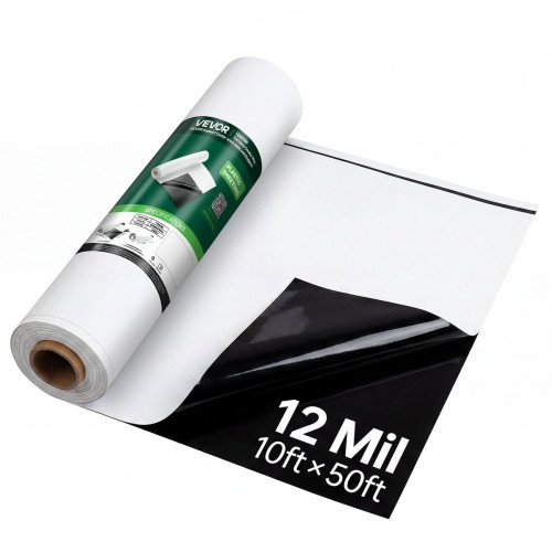 PE folija u roli za parnu branu i prekrivanje, 0,30 mm, 3,05 × 15,24 m (46 m²), crno-bijela PE folija u roli za parnu branu i prekrivanje, 0,30 mm, 3,05 × 15,24 m (46 m²), crno-bijela