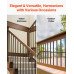 Aluminijski balustri 81 cm, set od 101 komada, okrugla cijev Ø19 mm, crni, s kapicama i vijcima