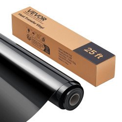 Vinilna folija za termotisak (HTV), sjajno crna, rola širine 30,5 cm, debljina 0,23 mm, za tekstil