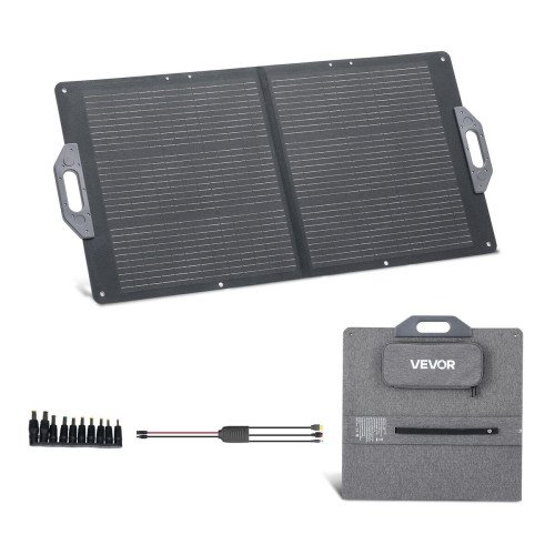 Sklopivi solarni panel 100 W za prijenosne elektrane i kampiranje, USB, Type-C, MC4, IP65