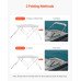 Bimini tenda za čamac na 4 luka s aluminijskim okvirom, 244 cm dužina, 216–229 cm širina Bimini tenda za čamac na 4 luka s aluminijskim okvirom, 244 cm dužina, 216–229 cm širina