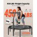 Fitness mini trampolina s ručkom podesivom u 3 visine, nosivost 205 kg, 44 elastična užeta