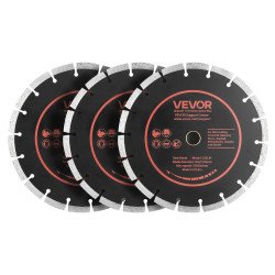Dijamantne rezne ploče za beton i opeku, 230 mm, set 3 komada, provrt 22,2 mm, suho i mokro rezanje Dijamantne rezne ploče za beton i opeku, 230 mm, set 3 komada, provrt 22,2 mm, suho i mokro rezanje