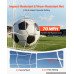 Sklopivi nogometni gol 3,6 × 1,8 × 0,9 m, stakloplastični okvir, metalno postolje, torba, žuti