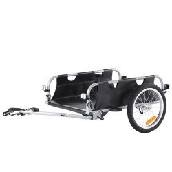 Sklopiva teretna prikolica za bicikl, nosivost 45 kg, kotači 40,6 cm, aluminijski okvir Sklopiva teretna prikolica za bicikl, nosivost 45 kg, kotači 40,6 cm, aluminijski okvir