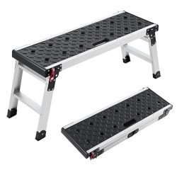 Radna platforma za skladište, nosivost 227 kg, od aluminija, na sklapanje