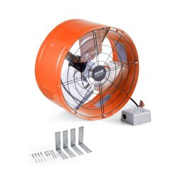 Zabatni ventilator za odvod vrućeg zraka s tavana, podesivo, promjer 38 cm, 2803 m³/h Zabatni ventilator za odvod vrućeg zraka s tavana, podesivo, promjer 38 cm, 2803 m³/h