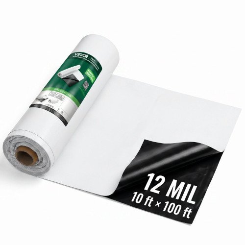 PE folija u roli za parnu branu i prekrivanje, 0,30 mm, 3,05 × 30,48 m (93 m²), crno-bijela PE folija u roli za parnu branu i prekrivanje, 0,30 mm, 3,05 × 30,48 m (93 m²), crno-bijela