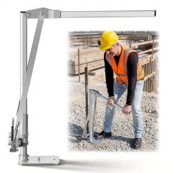 Izvlakač T-stupova za ogradu, čeljust do 90 mm, visina 74 cm, očvrsnuti čelik