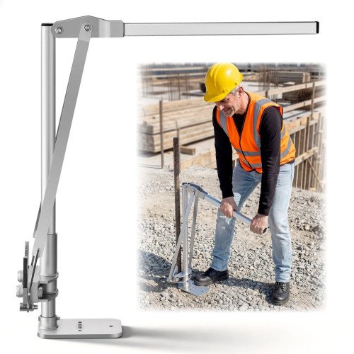 Izvlakač T-stupova za ogradu, čeljust do 90 mm, visina 74 cm, očvrsnuti čelik