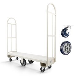 Platformna kolica za skladište, nosivost 907 kg, od čelika Platformna kolica za skladište, nosivost 907 kg, od čelika
