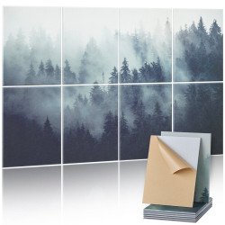 Ukrasni akustički paneli za prigušenje zvuka u prostoriji, 8 komada u pakiranju, 40 × 28 cm (1)