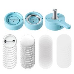 Kalup za prešu za bedževe 32 mm s potrošnim materijalom za 100 bedževa, magnetna brza izmjena Kalup za prešu za bedževe 32 mm s potrošnim materijalom za 100 bedževa, magnetna brza izmjena