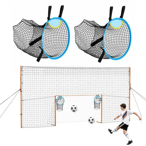 Nogometni gol 2,72 × 1,51 m sa željeznim okvirom, PE mrežom, zaštitnom mrežom i metom za gađanje Nogometni gol 2,72 × 1,51 m sa željeznim okvirom, PE mrežom, zaštitnom mrežom i metom za gađanje