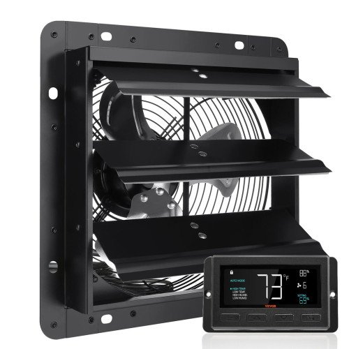 Zidni odsisni ventilator sa žaluzinom, EC motor s regulacijom brzine, promjer 25,4 cm, 1432 m³/h