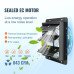Zidni odsisni ventilator sa žaluzinom, EC motor s regulacijom brzine, promjer 25,4 cm, 1432 m³/h