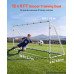 Nogometni gol 3,66 × 1,83 m s željeznim okvirom i PE mrežom, kočići i čičak trake, bijeli Nogometni gol 3,66 × 1,83 m s željeznim okvirom i PE mrežom, kočići i čičak trake, bijeli