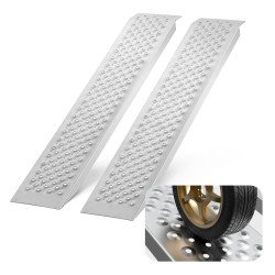 Utovarna rampa, 2 dijela, nosivost 399 kg, od aluminija Utovarna rampa, 2 dijela, nosivost 399 kg, od aluminija