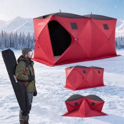 Sklopivi šator za ribolov na ledu za 6–8 osoba, 360 × 180 × 200 cm, 300D Oxford Sklopivi šator za ribolov na ledu za 6–8 osoba, 360 × 180 × 200 cm, 300D Oxford