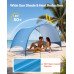 Šator za plažu za 3 osobe, prijenosno, s kolcima za tlo