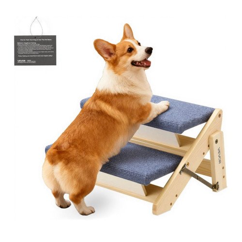 Drvene stepenice za ljubimce za 2 stube, nosivost 50 kg Drvene stepenice za ljubimce za 2 stube, nosivost 50 kg