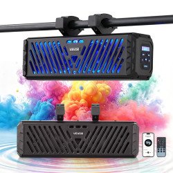 Vodootporni Bluetooth zvučnik za quad, UTV, golf vozilo i čamac, 440 mm, 60 W, 4 zvučnika, IP65