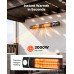 Infracrveni električni grijač za terasu, 3000 W, WiFi i daljinski, IP55, aluminij