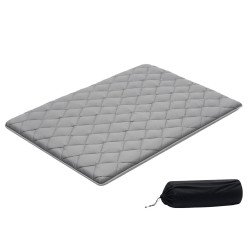 Sklopivi tatami madrac Full, 203 × 137 × 8,9 cm, 9 slojeva pjene, s torbom, sivi Sklopivi tatami madrac Full, 203 × 137 × 8,9 cm, 9 slojeva pjene, s torbom, sivi
