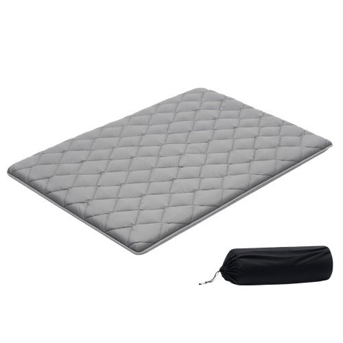 Sklopivi tatami madrac Full, 203 × 137 × 8,9 cm, 9 slojeva pjene, s torbom, sivi Sklopivi tatami madrac Full, 203 × 137 × 8,9 cm, 9 slojeva pjene, s torbom, sivi