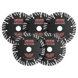 Dijamantne rezne ploče za utore u zidu, 133 mm, set 5 komada, provrt 20 mm, suho i mokro rezanje