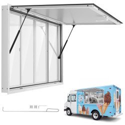 Profesionalni prodajni prozor za food truck, od aluminija, 152 × 92 cm Profesionalni prodajni prozor za food truck, od aluminija, 152 × 92 cm