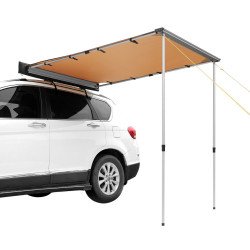 Bočna tenda za vozilo 2 × 2,5 m, podesive visine, PU3000, UV50+, s torbom, za SUV, kombi i kamionet