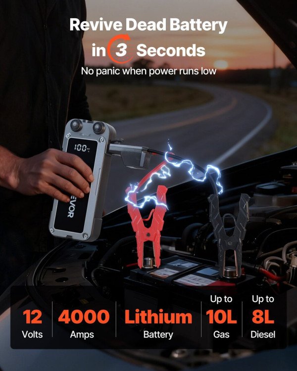 Starter za akumulator (booster) i ispitivač auto elektrike