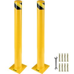 Zaštitni stupić za zaštitu od udara vozila, od čelika, visina 122 cm, promjer 10 cm Zaštitni stupić za zaštitu od udara vozila, od čelika, visina 122 cm, promjer 10 cm